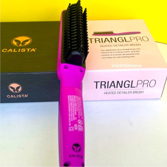 Calista TrianglPro Heated Detailer Brush Straightener Hair Styling Tool - Picture 8 of 12